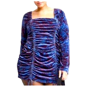 💙💜Funky Wild Fable Double Cinched Velvet Dress💜💙